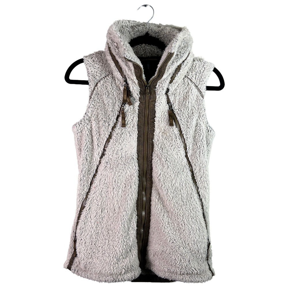 KUHL Flight Vest Women's Small Gray Fleece Gorpcore Outdoor